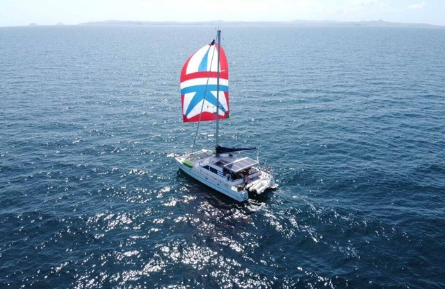 Catamaran sail boat in Coron, Palawan