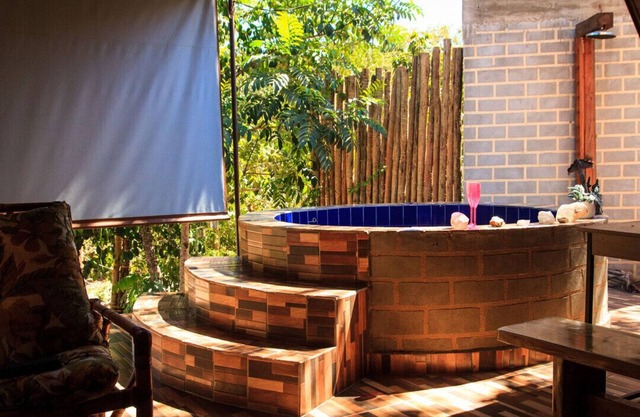 Chalé com churrasqueira e jacuzzi aquecida