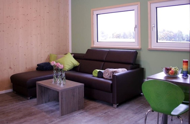 Chalet (44 m2) mitten im Grünen, auch Haustiere sind willkommen
