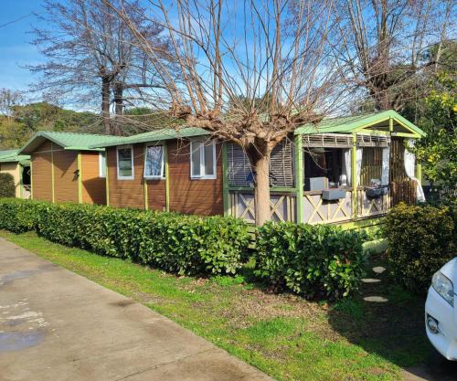 Chalet en bois climatisé À 300 m de la plage Marina di Sorbo 6 personnes
