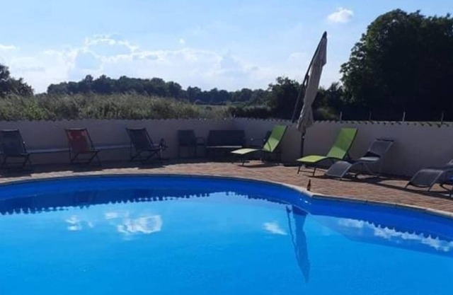 Character house with swimming pool
