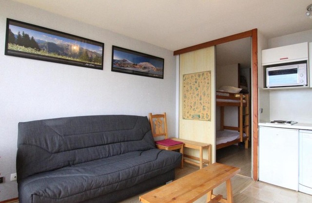 Charmant 2 pièces avec balcon, proche remontées et commerces, pour 4 pers. - Alpe d'Huez - FR-1-405-62