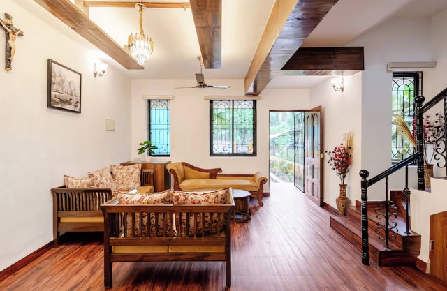 Charming 3-bedroom villa with WiFi, AC in marvelous Colva