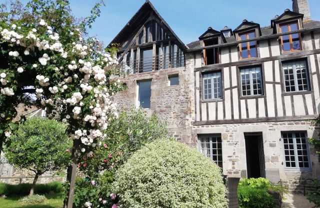 Charming apartment on port of Dinan with garden