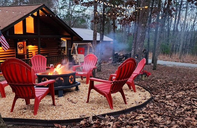 Charming Cabin with Game Room & Firepit