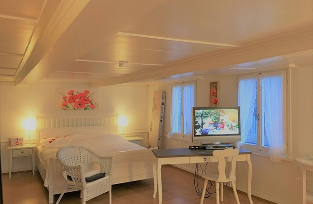 Charming Family Apartment with Stunning Mountain Views in Amden, Switzerland