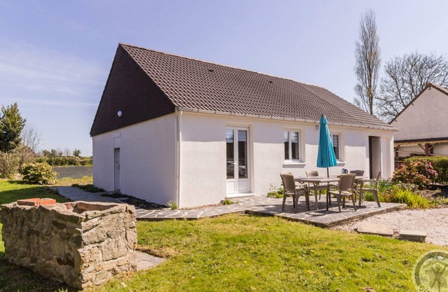 Charming Single-Story House with Garden, South-Facing Terrace, and Bikes in Scenic Anneville-en-Saire