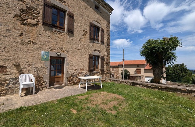 Charming Stone Cottage with Terrace in Scenic Village, Near Langeac