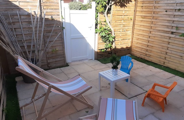 Charming T2, ground floor with 2 Terraces