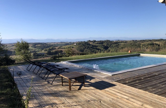 Chaumarty Ecogîtes - Gîte Le Terra Sienna - Swimming pool - Remarkable view