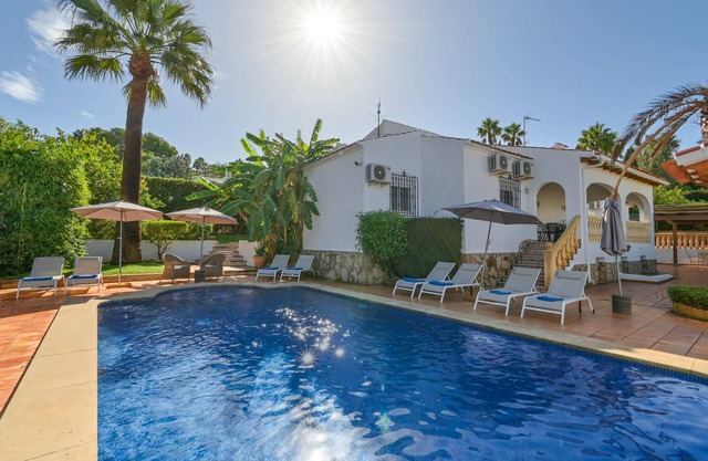 Classic and comfortable villa with private pool in Javea, Costa Blanca, Spain for 8 persons