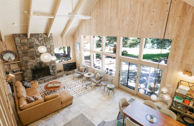 Classic Lakeside Cabin w/ Private Beach & Dock