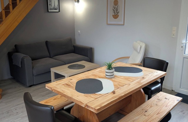 Comfortable individual lodgings in a natural setting.