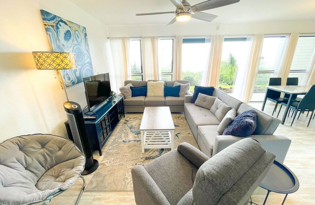 Comfortable luxury fully remodeled modern space surrounded by green coffee farms