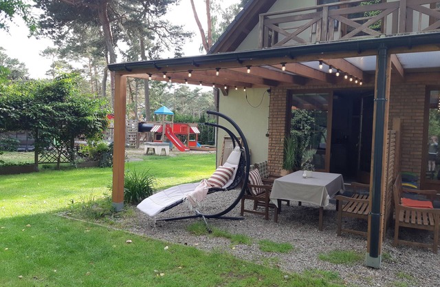 Comfortable vacation homes 300 m from the beach, surrounded by a pine forest,