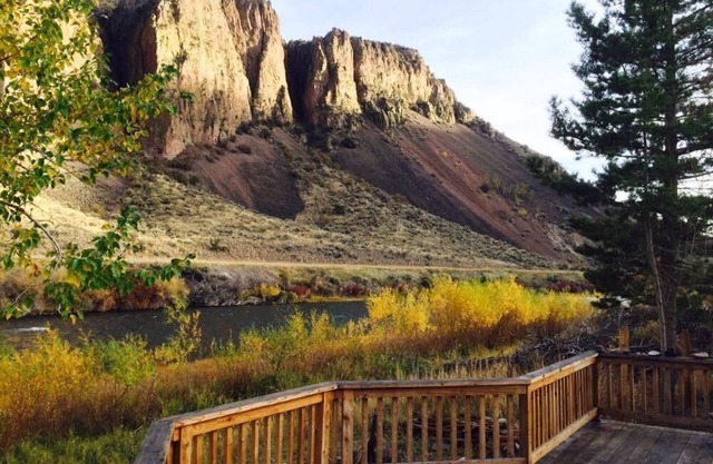 Comfy, charming cabin on the Salmon River a few miles from Gold Bug Hot Springs