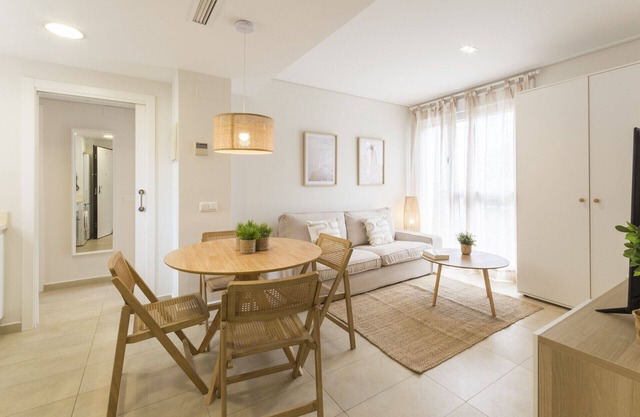 Condo decorated in modern style, with wifi.