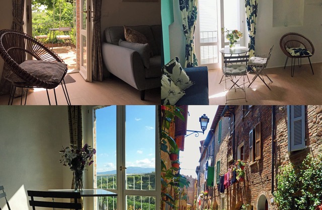 Contemporary luxury in a Medieval townhouse with Umbrian country views