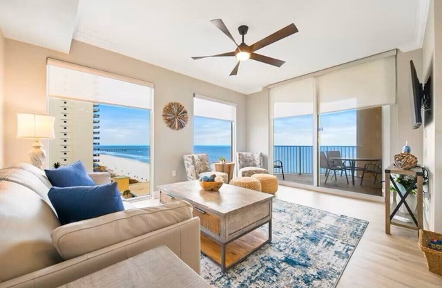 CORNER UNIT-RENOVATED-8th floor~Beachfront~Panoramic View~Pier Park~ 1BR+Bunk