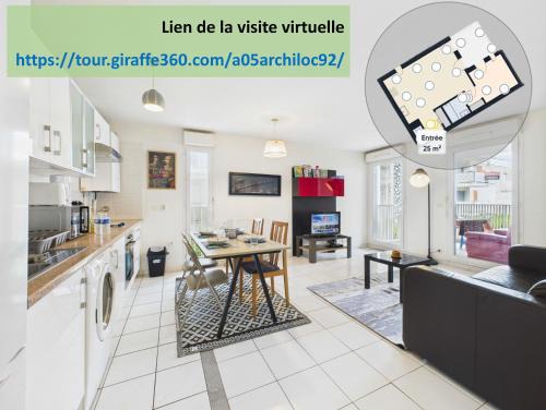 CosyHome in Paris, gare et terrasse