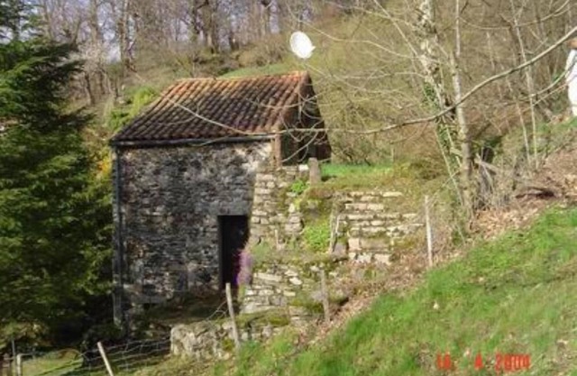 Country house between forest and river