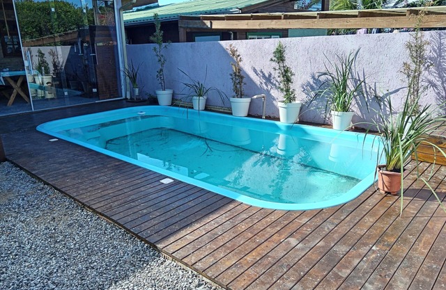 Country house on the beach with swimming pool