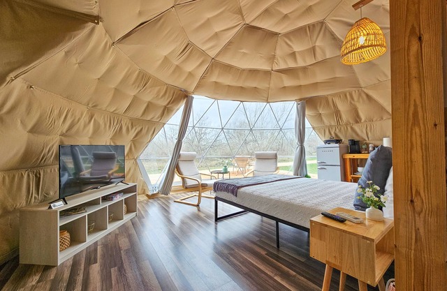 🏕Country Side Stay In a Geodome 40 min. to San Antonio🔥