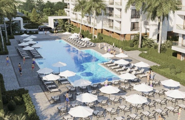 Cozy 1-bedroom in delightful Sea Breeze resort with AC, WiFi in Baku.