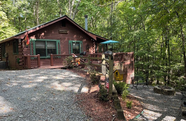 Cozy 2-bedroom, one bath cabin in amazing Blue Ridge with Wi Ac