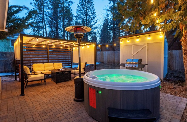 Cozy, Romantic Cabin Retreat with Hot Tub & Private Patio Oasis!