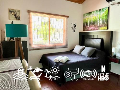 Cozy Studio with Pool - 90m from Beach - Quiet
