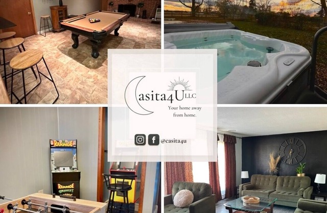 CozyHome-HotTub-Pool-WI-FI-KingBed-ArcadeGames-PoolTable