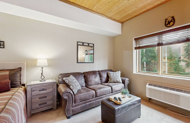Cute, cozy studio with WiFi, pool & hot tub - walk to slopes