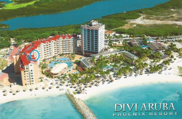 Divi Phoenix 1 BR unit with hot tub and spectacular ocean view.