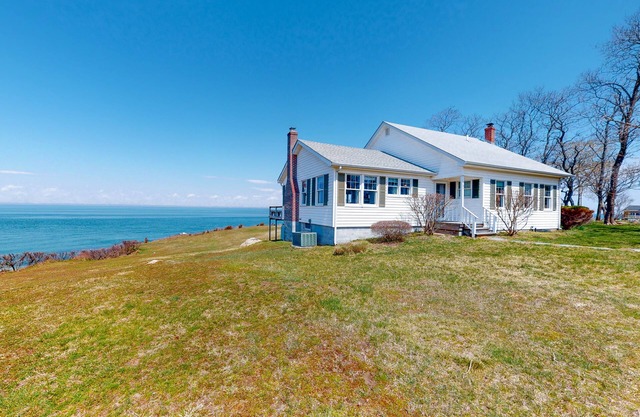 Dog-Friendly Beachfront Home w/Deck, Free WiFi, Ocean Views, & Wood Fireplace