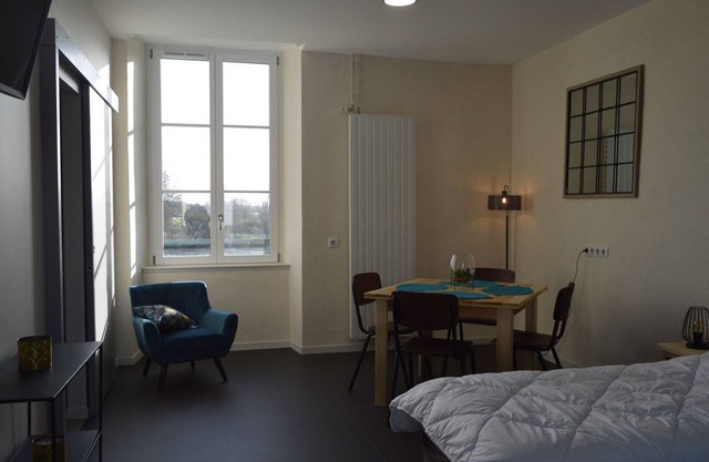 Eco-renovated studio in Lingé with terrace and parking, accessible for reduced mobility