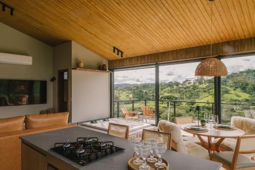 Elegante bangalô de campo 1- Taquaras Huts