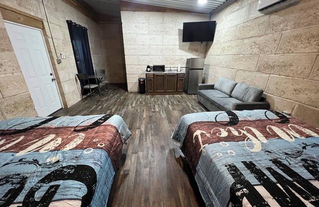 Enjoy Lake Alan Henry in Justiceburg Texas in one of our 5 Bungalows