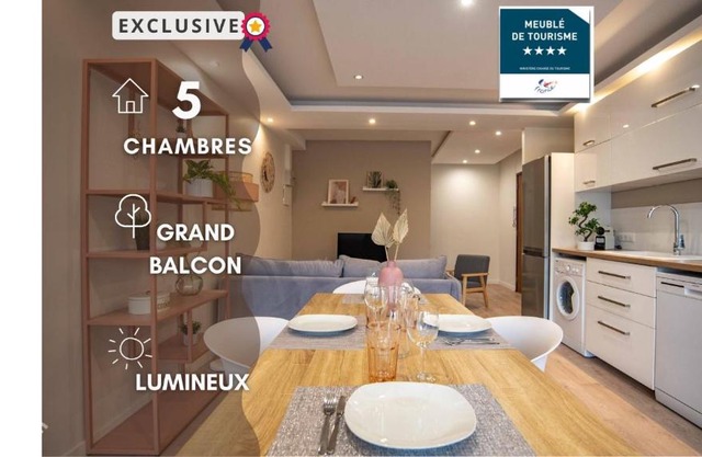 "Envie Lyonnaise" Location - 10 personnes - Terrasse - WIFI Fibre optique