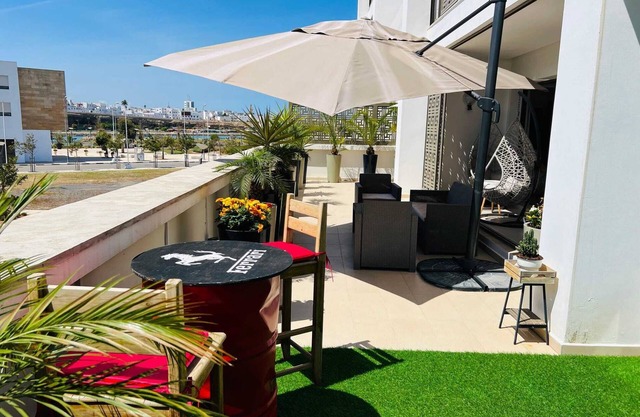 Exceptional 200m2 sea-view apartment at the salé marina. Morocco