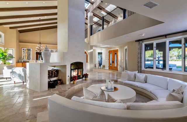 Exclusive Estate with tennis, pool, and mountain views.