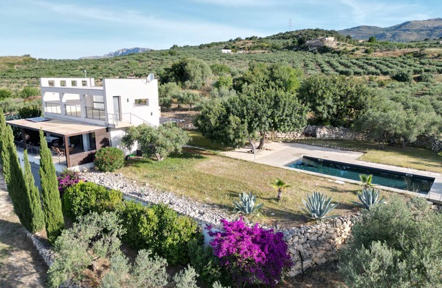 Exclusive villa with private pool in secluded location surrounded by Sicilian olive groves