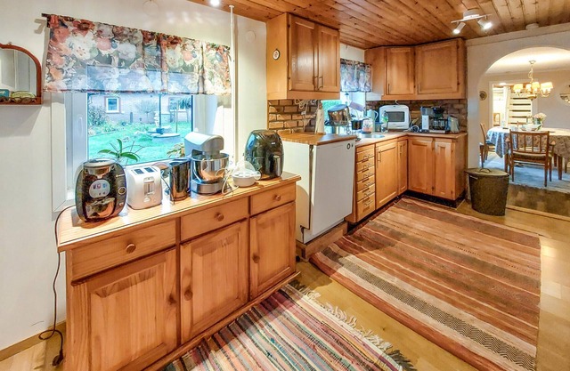 Experience the beautiful Helgeå River during a vacation in this vacation home.