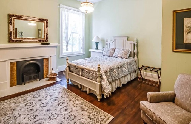 Experience the vibrant Nelle May Room at the historic Litz Mansion in Tazewell, VA