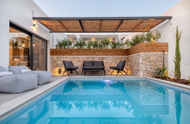 Exquisite Preveza Villa | Villa Eterna | 3 Bedrooms | Veranda with Private Pool.