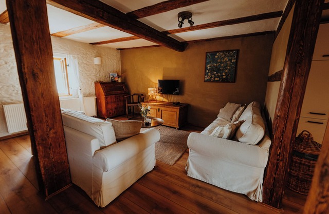 extraordinary rooms in manor from 16. Century in a fantastic secluded location