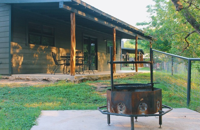 Farmhouse is located on the corner of Oak Hill and Evergreen St.