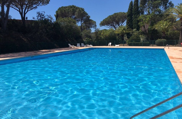 Farmhouse near beach in shade of umbrella pines with sea view