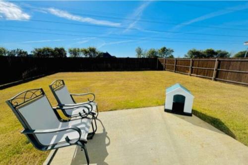 Fenced Yard Foosball Putting Green