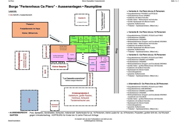 Ferienhaus für 8 Gäste mit 225m² in Urbino